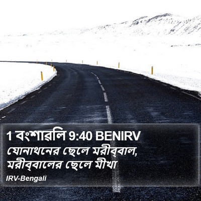 1 বংশাৱলি 9:40 BENIRV Bible Verse Image