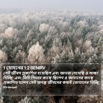 1 যোহনের 1:2 BENIRV Bible Verse Image