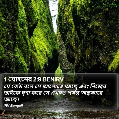 1 যোহনের 2:9 BENIRV Bible Verse Image
