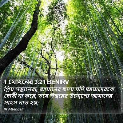 1 যোহনের 3:21 BENIRV Bible Verse Image