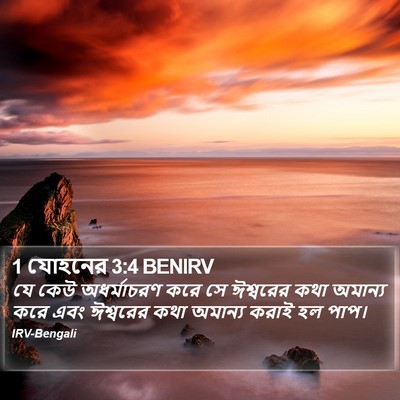 1 যোহনের 3:4 BENIRV Bible Verse Image