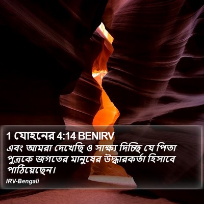 1 যোহনের 4:14 BENIRV Bible Verse Image