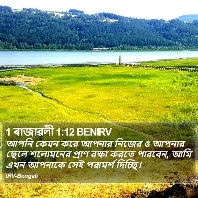 1 ৰাজাৱলী 1:12 BENIRV Bible Verse Image