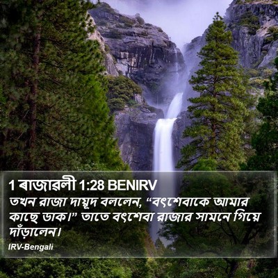 1 ৰাজাৱলী 1:28 BENIRV Bible Verse Image