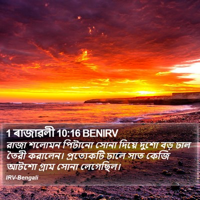 1 ৰাজাৱলী 10:16 BENIRV Bible Verse Image