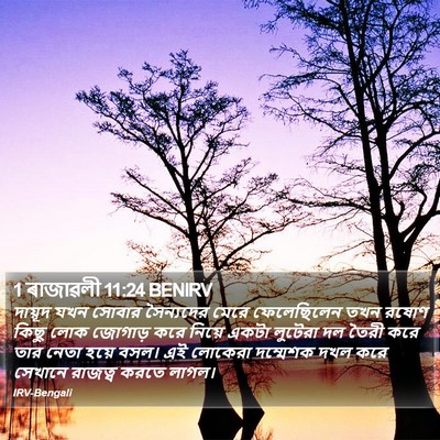 1 ৰাজাৱলী 11:24 BENIRV Bible Verse Image