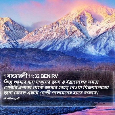 1 ৰাজাৱলী 11:32 BENIRV Bible Verse Image