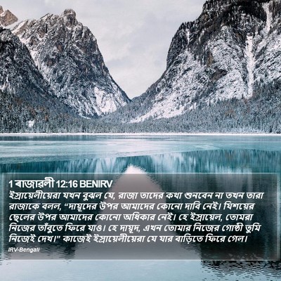 1 ৰাজাৱলী 12:16 BENIRV Bible Verse Image