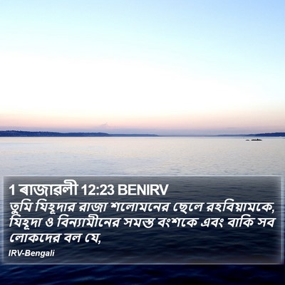1 ৰাজাৱলী 12:23 BENIRV Bible Verse Image