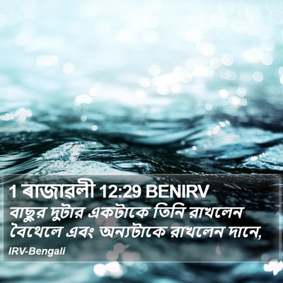 1 ৰাজাৱলী 12:29 BENIRV Bible Verse Image