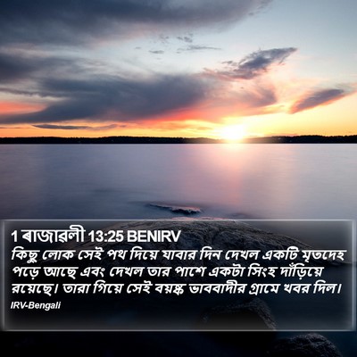 1 ৰাজাৱলী 13:25 BENIRV Bible Verse Image