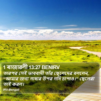 1 ৰাজাৱলী 13:27 BENIRV Bible Verse Image