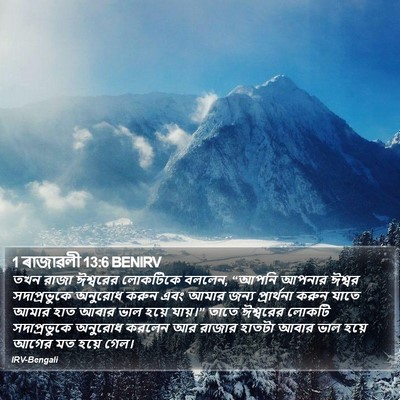 1 ৰাজাৱলী 13:6 BENIRV Bible Verse Image