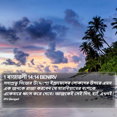 1 ৰাজাৱলী 14:14 BENIRV Bible Verse Image