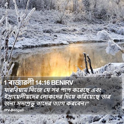 1 ৰাজাৱলী 14:16 BENIRV Bible Verse Image