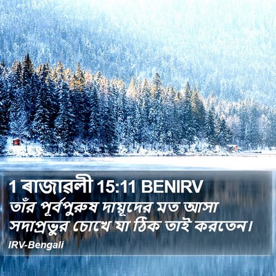 1 ৰাজাৱলী 15:11 BENIRV Bible Verse Image