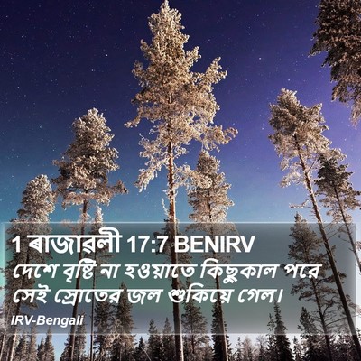 1 ৰাজাৱলী 17:7 BENIRV Bible Verse Image