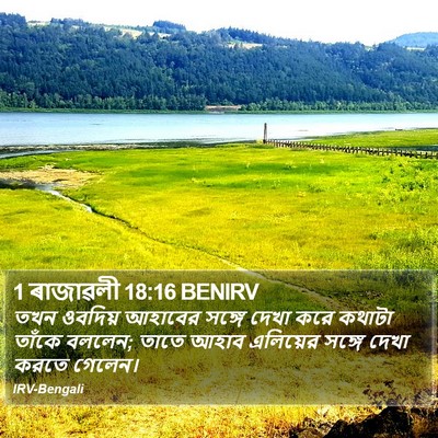 1 ৰাজাৱলী 18:16 BENIRV Bible Verse Image