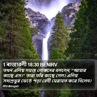 1 ৰাজাৱলী 18:30 BENIRV Bible Verse Image
