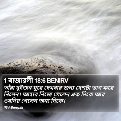 1 ৰাজাৱলী 18:6 BENIRV Bible Verse Image