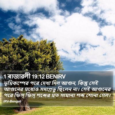 1 ৰাজাৱলী 19:12 BENIRV Bible Verse Image