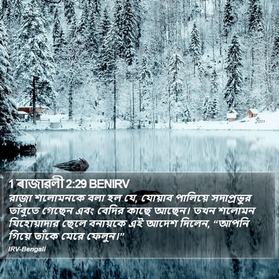 1 ৰাজাৱলী 2:29 BENIRV Bible Verse Image