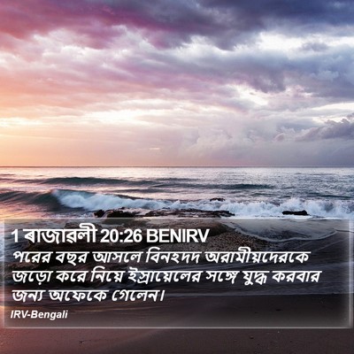 1 ৰাজাৱলী 20:26 BENIRV Bible Verse Image