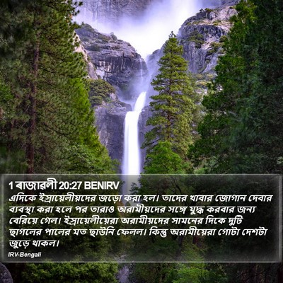 1 ৰাজাৱলী 20:27 BENIRV Bible Verse Image