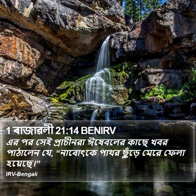 1 ৰাজাৱলী 21:14 BENIRV Bible Verse Image