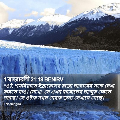 1 ৰাজাৱলী 21:18 BENIRV Bible Verse Image