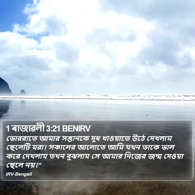 1 ৰাজাৱলী 3:21 BENIRV Bible Verse Image