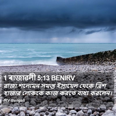 1 ৰাজাৱলী 5:13 BENIRV Bible Verse Image