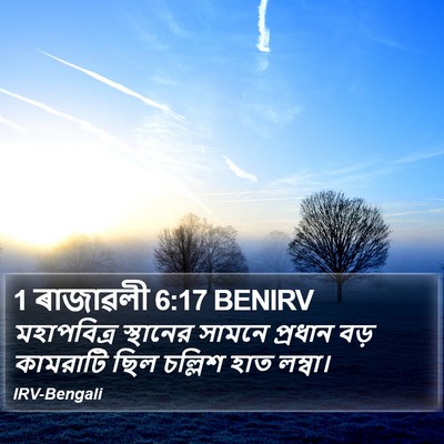 1 ৰাজাৱলী 6:17 BENIRV Bible Verse Image