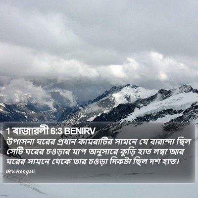 1 ৰাজাৱলী 6:3 BENIRV Bible Verse Image