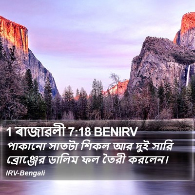 1 ৰাজাৱলী 7:18 BENIRV Bible Verse Image