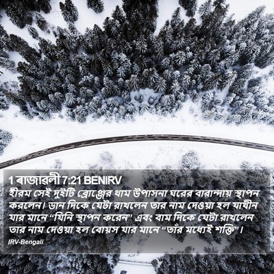 1 ৰাজাৱলী 7:21 BENIRV Bible Verse Image