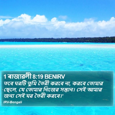 1 ৰাজাৱলী 8:19 BENIRV Bible Verse Image