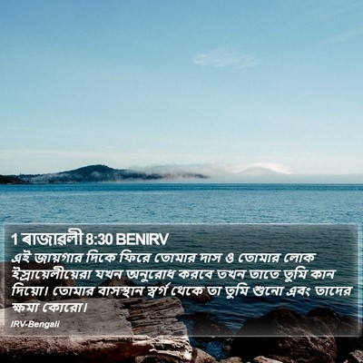 1 ৰাজাৱলী 8:30 BENIRV Bible Verse Image