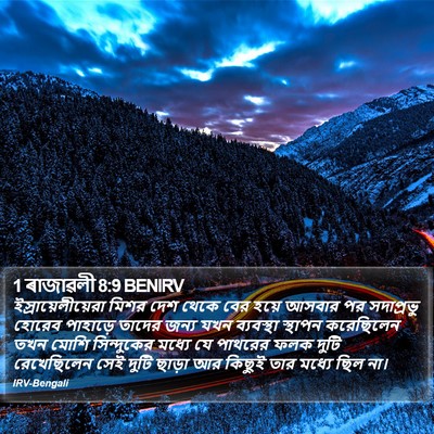1 ৰাজাৱলী 8:9 BENIRV Bible Verse Image