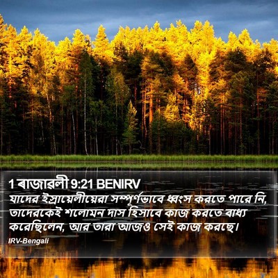1 ৰাজাৱলী 9:21 BENIRV Bible Verse Image