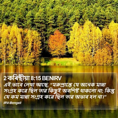 2 কৰিন্থীয়া 8:15 BENIRV Bible Verse Image