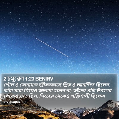 2 চমূৱেল 1:23 BENIRV Bible Verse Image
