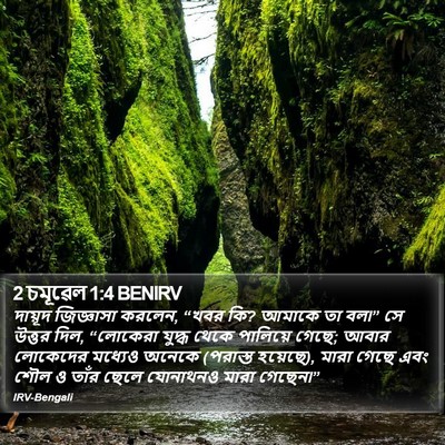 2 চমূৱেল 1:4 BENIRV Bible Verse Image