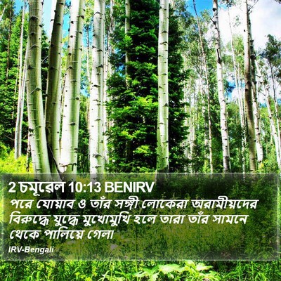 2 চমূৱেল 10:13 BENIRV Bible Verse Image