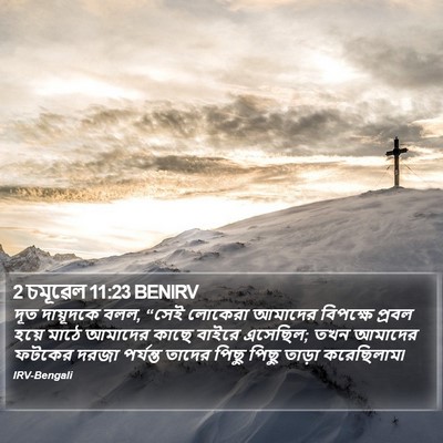 2 চমূৱেল 11:23 BENIRV Bible Verse Image