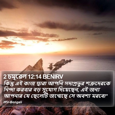 2 চমূৱেল 12:14 BENIRV Bible Verse Image