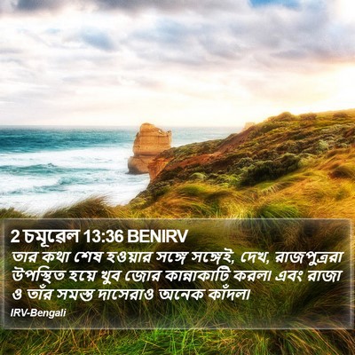 2 চমূৱেল 13:36 BENIRV Bible Verse Image