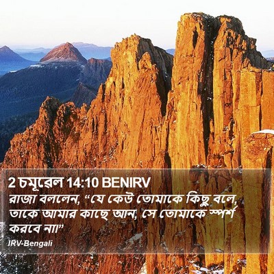 2 চমূৱেল 14:10 BENIRV Bible Verse Image