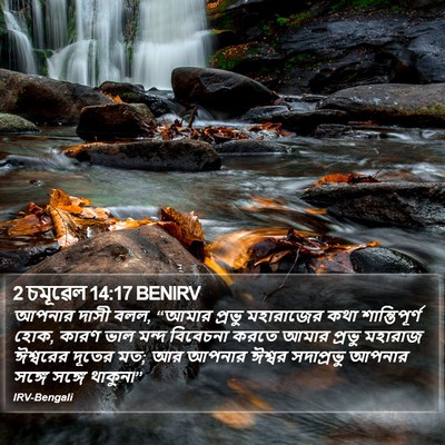 2 চমূৱেল 14:17 BENIRV Bible Verse Image