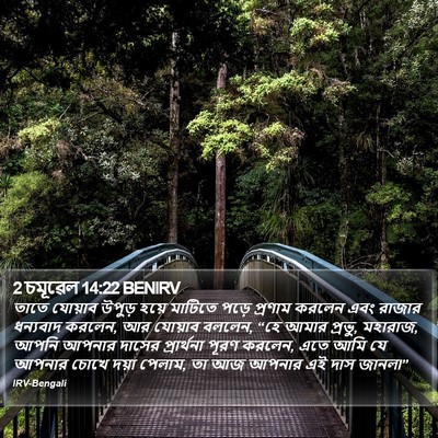 2 চমূৱেল 14:22 BENIRV Bible Verse Image